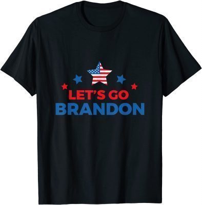 Let's Go Brandon America USA Flag Funny Patriotic American Funny T-Shirt