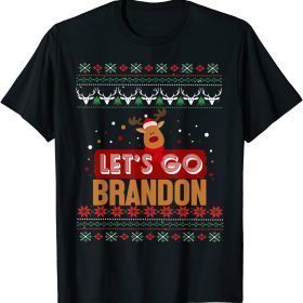 Christmas Ugly Sweater Let's Go Brandon Anti Joe Biden Unisex T-Shirt