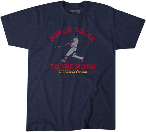 JORGE SOLER TO THE MOON WORLD CHAMPS ATLANTA TEE SHIRT