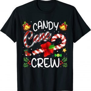 2021 Candy Cane Crew Funny Christmas Candy Lover Xmas T-Shirt