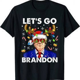 Funny Let's Go Trump Brandon Ugly Christmas T-Shirt