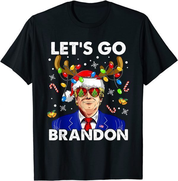 Funny Let's Go Trump Brandon Ugly Christmas T-Shirt