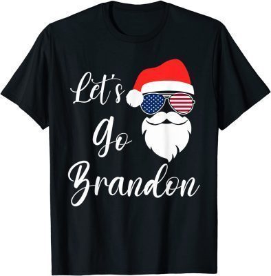 2021 Let's Go Brandon Christmas Santa T-Shirt