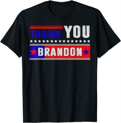 T-Shirt Vintage Pro Biden Tee USA Flag Sunglass Thank you Brandon