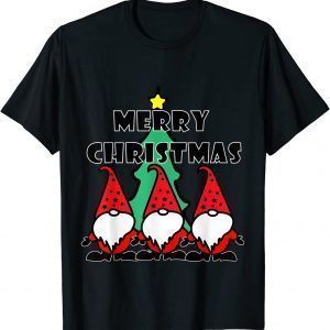 2021 Hanging With Gnomies Gnome Christmas Xmas T-Shirt