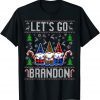 2021 Let's Go Branson Brandon Us Flag Ugly Christmas Sweater T-Shirt
