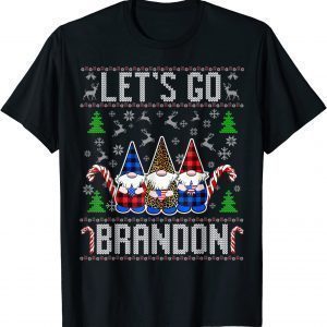 2021 Let's Go Branson Brandon Us Flag Ugly Christmas Sweater T-Shirt