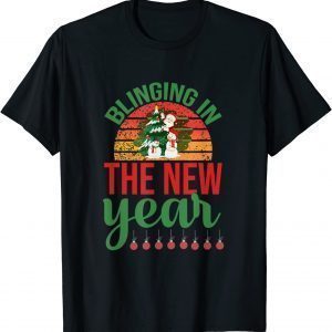 2021 Blinging In The New Year Christmas T-Shirt
