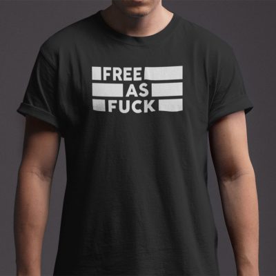 Funny Kyle Rittenhouse Bar Free As Fuck 2021 TShirt
