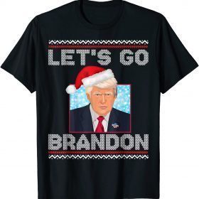 Classic Let's Go Brandon Trump Christmas T-Shirt