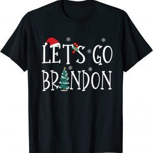 Let's Go Branson Brandon Conservative Santa Hat Christmas T-Shirt