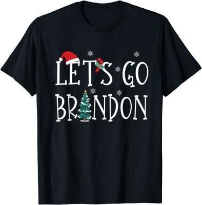 Let's Go Branson Brandon Conservative Santa Hat Christmas T-Shirt