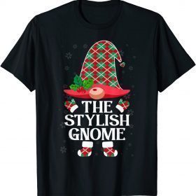Stylish Gnome Matching Family Group Christmas Party Pajama 2021 T-Shirt