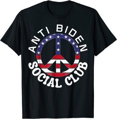 Anti Biden Social Club Funny Awesome Gift Giff Tee Shirts