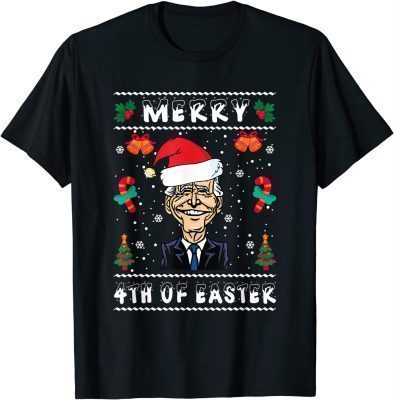 Funny Santa Biden Happy Easter Ugly Christmas Sweater 2021 T-Shirt