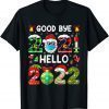 Goodbye 2021 Hello 2022 Happy New Year Funny Christmas Xmas Unisex TShirt