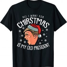 All I Want For Christmas Christmas Pro Trump X-mas Pajama Shirts