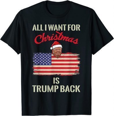 All I Want for Christmas Is Trump Back and New President T-Shirt