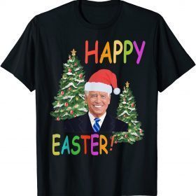 Joe Biden Santa Confused Happy Easter Funny Ugly Christmas T-Shirt
