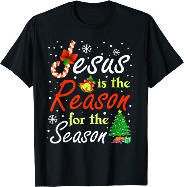 T-Shirt Christian Jesus The Reason Christmas Stocking Stuffer Gifts