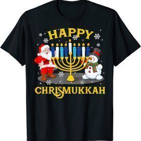 Classic Happy Chrismukkah Funny Hanukkah Christmas Jewis T-Shirt