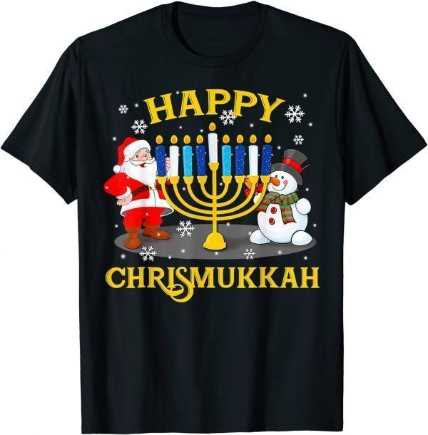 Classic Happy Chrismukkah Funny Hanukkah Christmas Jewis T-Shirt