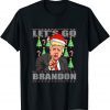 Christmas 2021 Let's Go Branson Brandon Anti Liberal Xmas T-Shirt