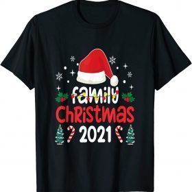 T-Shirt Family Christmas 2021 Matching Shirts Squad Santa Elf Funny