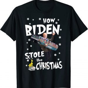 2021 How Biden Stole The Christmas Biden Club Funny T-Shirt
