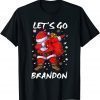 Official Dabbing Santa Let's Go Branson Brandon Christmas Pajama T-Shirt