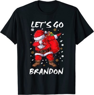 Official Dabbing Santa Let's Go Branson Brandon Christmas Pajama T-Shirt