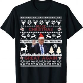 Make Christmas Great Again Trump 2024 Funny Ugly Christmas Tee Shirts