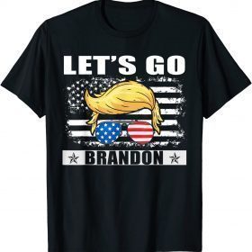 T-Shirt Let's Go Branson Brandon Conservative Anti Liberal US Flag