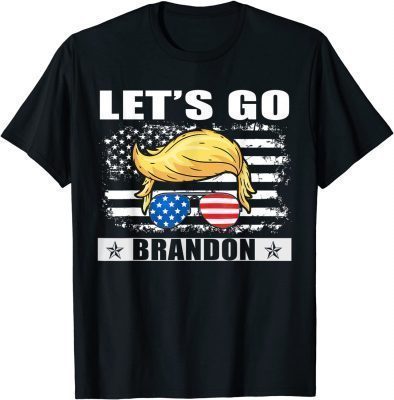 T-Shirt Let's Go Branson Brandon Conservative Anti Liberal US Flag