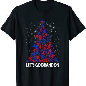 Let's Go Brandon Christmas Pine tree Unisex T-Shirt