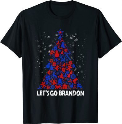 Let's Go Brandon Christmas Pine tree Unisex T-Shirt