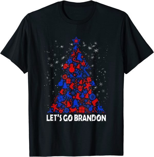 Let's Go Brandon Christmas Pine tree Unisex T-Shirt