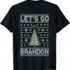 Let's Go Brandon Air Plane US Force Army Ugly Xmas Sweater Gift TShirt