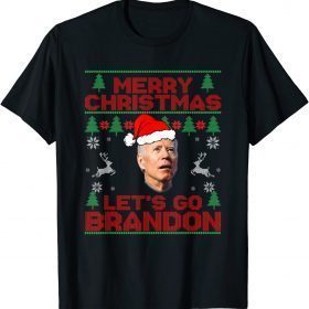 Let's go Branson Brandon Ugly Sweater Style Christmas Classic TShirt