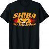 T-Shirt Shiba To the Moon Shiba Inu Coin Crypto Currency Vintage