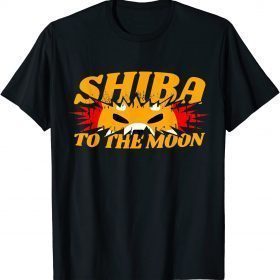 T-Shirt Shiba To the Moon Shiba Inu Coin Crypto Currency Vintage