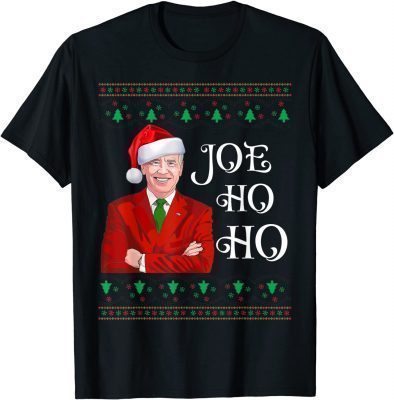 2021 Joe Ho Ho Joe Biden Santa Claus Ugly Christmas Party Funny T-Shirt