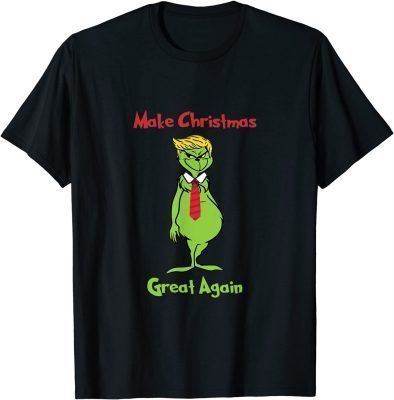 Make Christmas Great Again Funny GrinTrump Support Trump T-Shirt