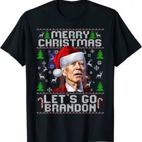 Merry Christmas Let's go Branson Brandon Ugly Sweater Style Shirts