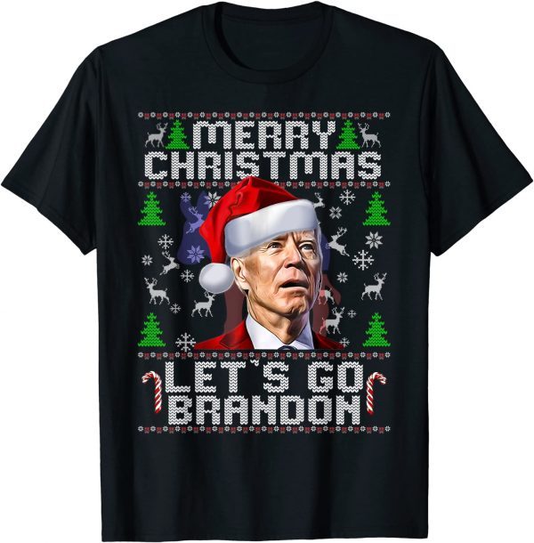 Merry Christmas Let's go Branson Brandon Ugly Sweater Style Shirts