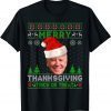 Santa Biden Merry Thanksgiving Trick Or Treat Ugly Christmas Unisex T-Shirt