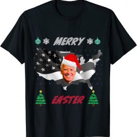 Classic Joe Biden Happy Merry Easter Ugly Christmas Sweater Gift T-Shirt