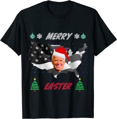 Classic Joe Biden Happy Merry Easter Ugly Christmas Sweater Gift T-Shirt