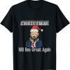 Classic Make Christmas Great Again Trump Santa Funny 2024 Xmas Cake T-Shirt