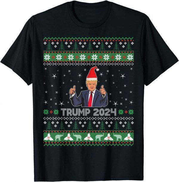 Classic Trump 2024 Republican Ugly Christmas Sweater T-Shirt